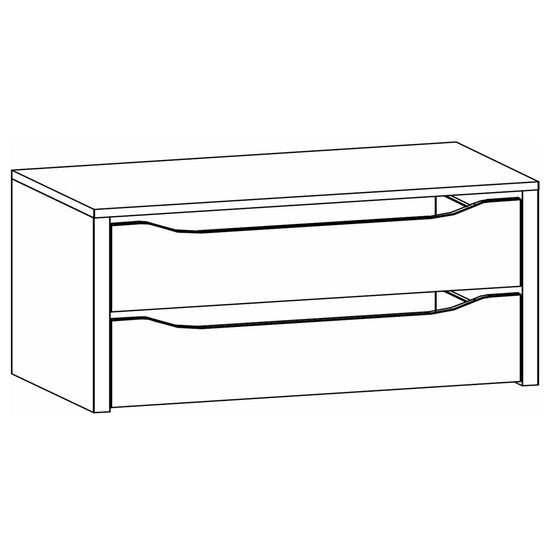 Rauch Orange 90cm Width Compartment Interior 2 Drawer