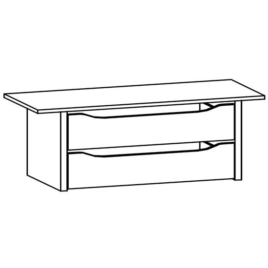 Rauch Orange 112.5cm Width Compartment Interior 2 Drawer For Sliding Wardrobe