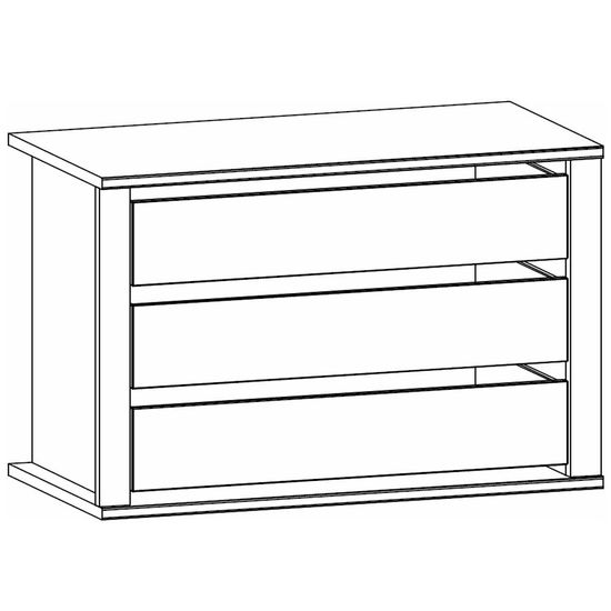 Rauch Orange Plus 100cm Width Compartment Interior 3 Drawer