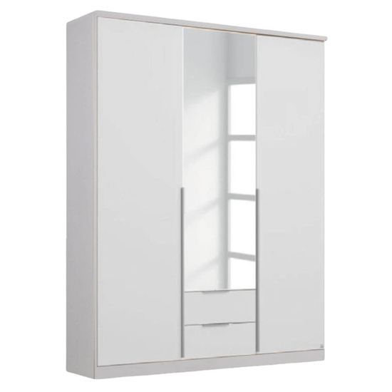 Rauch Texas 136cm 3 Door Combi Wardrobe - Alpine White