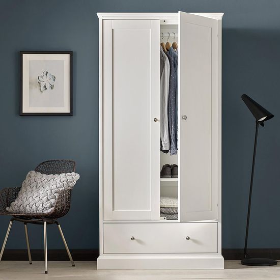 Bentley Designs Ashby White 2 Door Combi Wardrobe