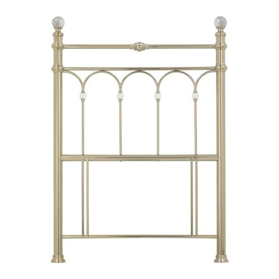 Bentley Designs Krystal Champagne Brass 3ft Single Headboard