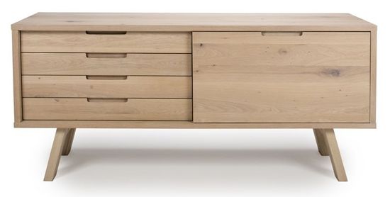 Bergen Oak 160cm Large 1 Door Sideboard
