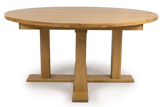 Madrid Oak 6 Seater Round Dining Table