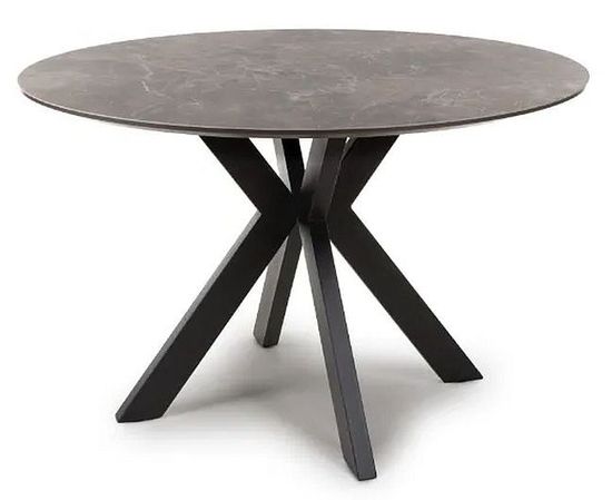 Galaxy Brown Ceramic 4 Seater Round Dining Table