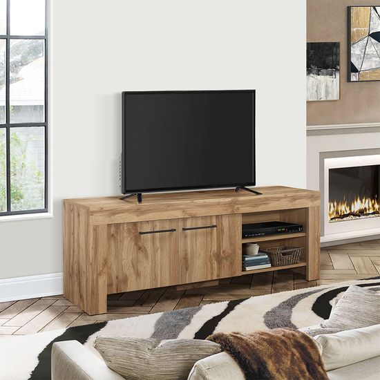 Compton Oak Effect 2 Door TV Unit