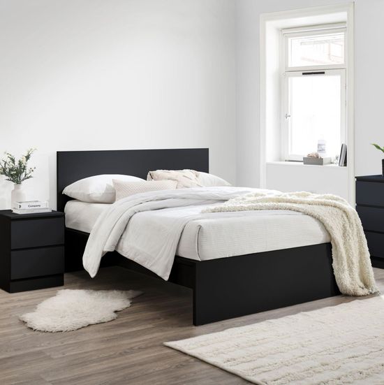 Oslo Black Bed - Sizes Available