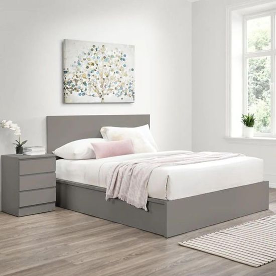 Oslo Grey Ottoman Storage Bed - Sizes Available