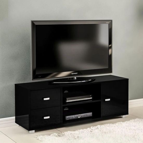 Covent Black 120cm Storage TV Unit