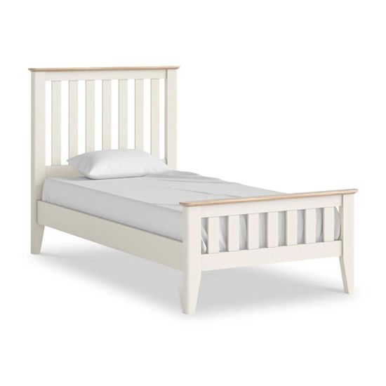 Marlow White 3ft Single Slatted Bed