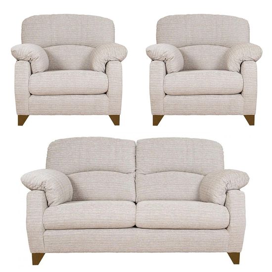 Buoyant Austin Fabric 3+1+1 Seater Sofa Set - Variation Available