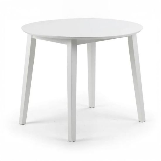 Coast White 2-4 Seater Round Drop Leaf Dining Table