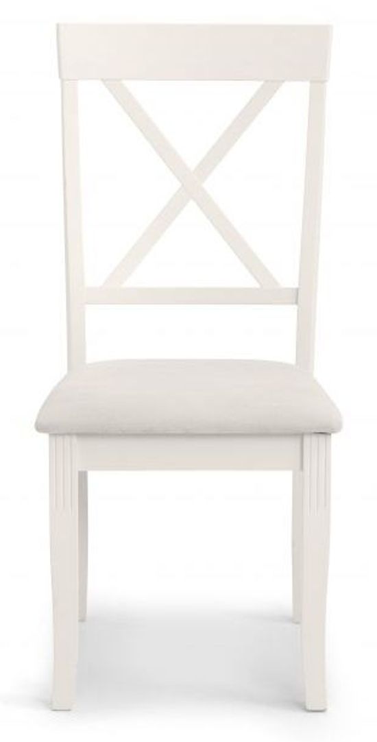2 x Davenport Ivory Cross Back Dining Chair