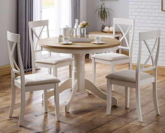 2 x Davenport Ivory Cross Back Dining Chair