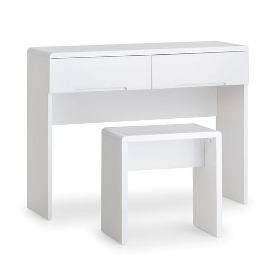 Manhattan White Gloss 2 Drawer Dressing Table