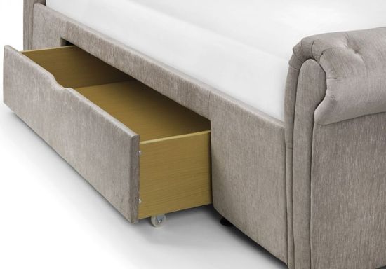 Ravello Grey Fabric 5ft King Size Storage Bed