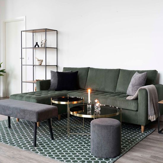 Venezia Brass Glass and Metal Round Large Coffee Table