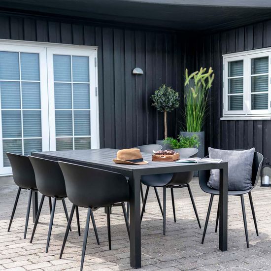 2 x Roda Black Garden Dining Chair