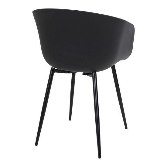 2 x Roda Black Garden Dining Chair