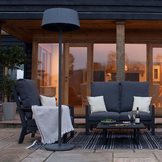 Maze 2100w Lyra Black Freestanding Electric Patio Outdoor Heater