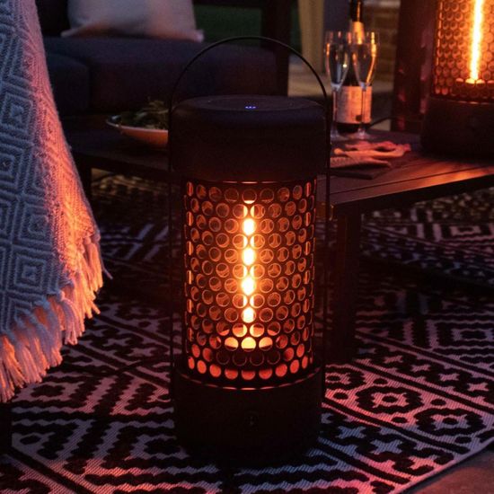 Maze Black 800w Luna Medium Portable Electric Patio Outdoor Heater