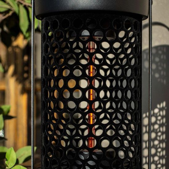 Maze Black 800w Luna Medium Portable Electric Patio Outdoor Heater