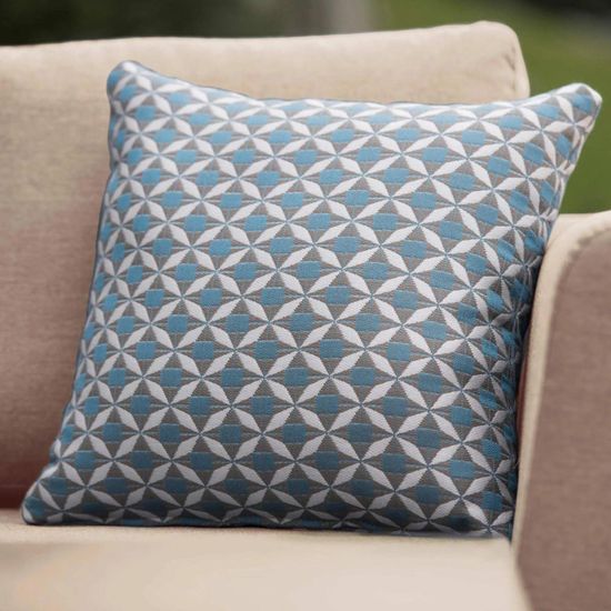 Maze Mosaic Blue Scatter Cushion (Pack of 2)
