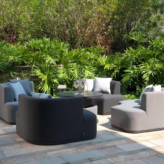 Maze Snug Lifestyle Suite Lead Chine Sofa Garden Daybeds with Rising Table
