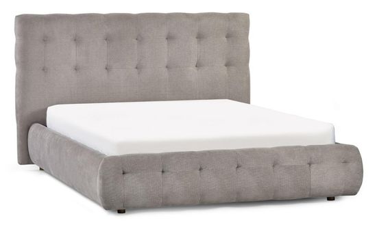 Odette Taupe Fabric Bed - Sizes Available