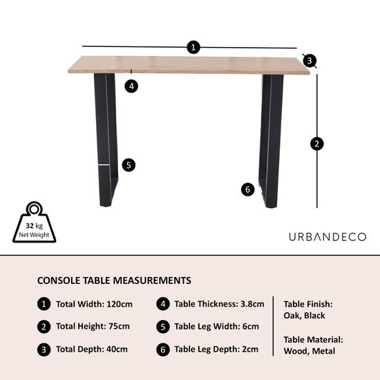 Clearance - Texas Oak Effect Console Table