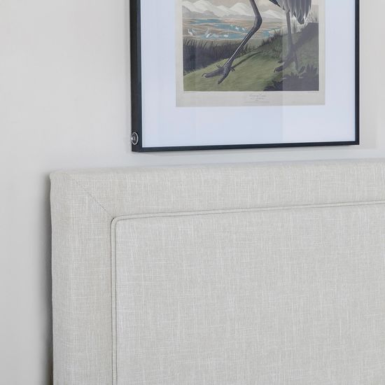 Sutton Natural Fabric 5ft King Size Ottoman Storage Bed