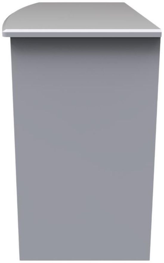 Bella Grey 3 Drawer Desk