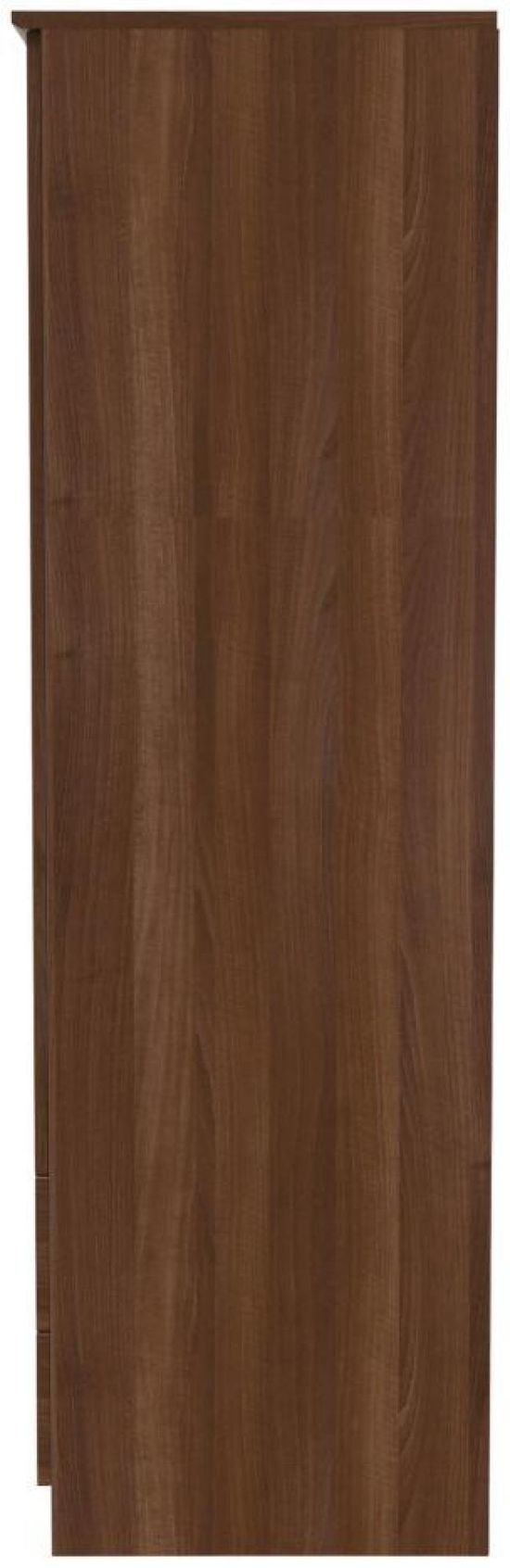 Bella Walnut Effect 2 Door 2 Drawer Double Wardrobe
