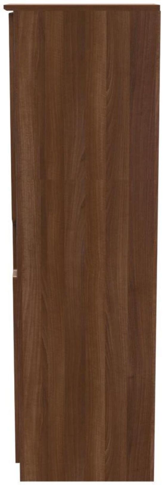 Bella Walnut Effect 1 Door Single Wardrobe