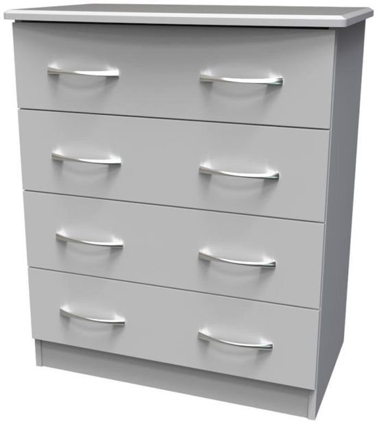 Eve Grey 4 Drawer Chest