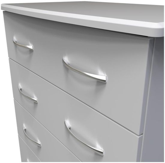 Eve Grey 4 Drawer Chest