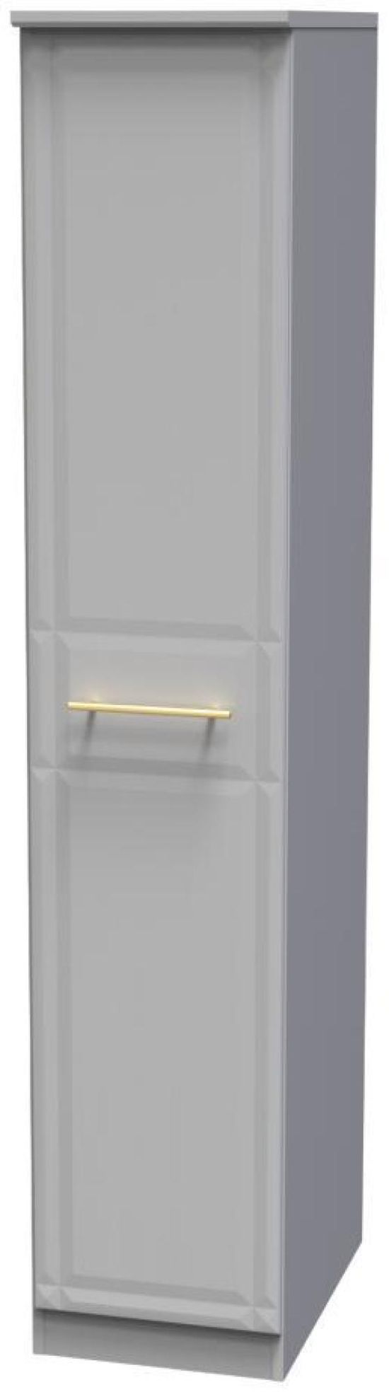 Faye Grey Ash 1 Door Single Wardrobe