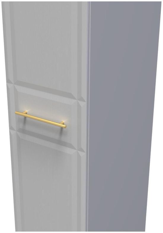 Faye Grey Ash 1 Door Single Wardrobe