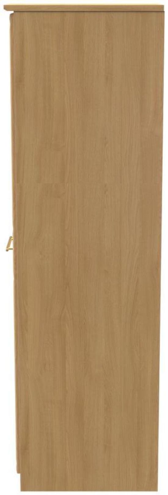 Faye Oak Effect 1 Door Single Wardrobe