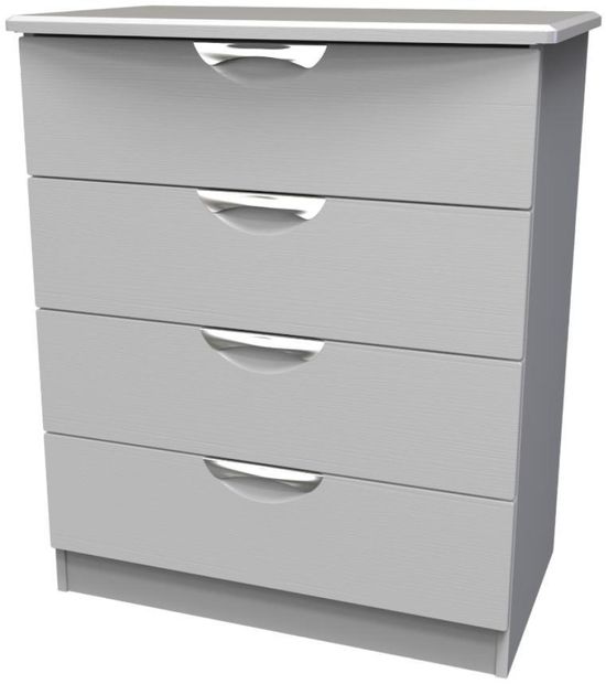Flora Grey Ash 4 Drawer Chest