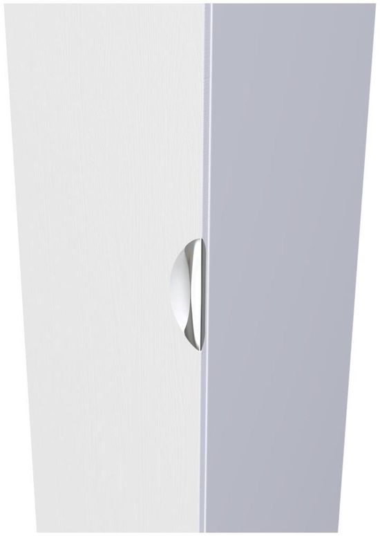 Flora White 1 Door Single Wardrobe