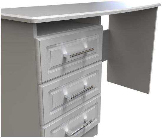 Gina Grey Ash 3 Drawer Desk