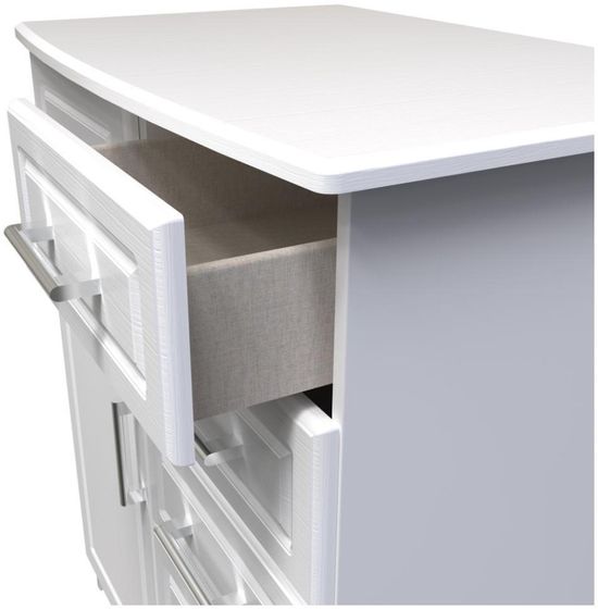 Gina White 1 Door Midi Wardrobe