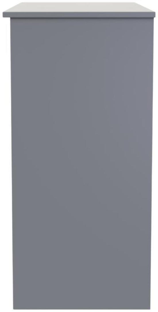 Milan Grey 3 Drawer Single Dressing Table