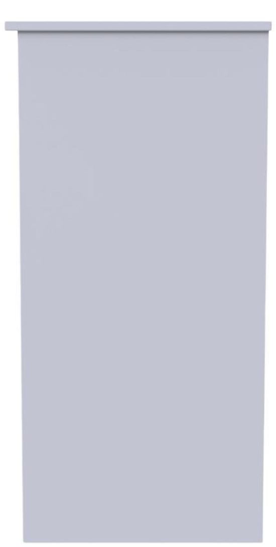 Milan White Gloss 3 Drawer Single Dressing Table