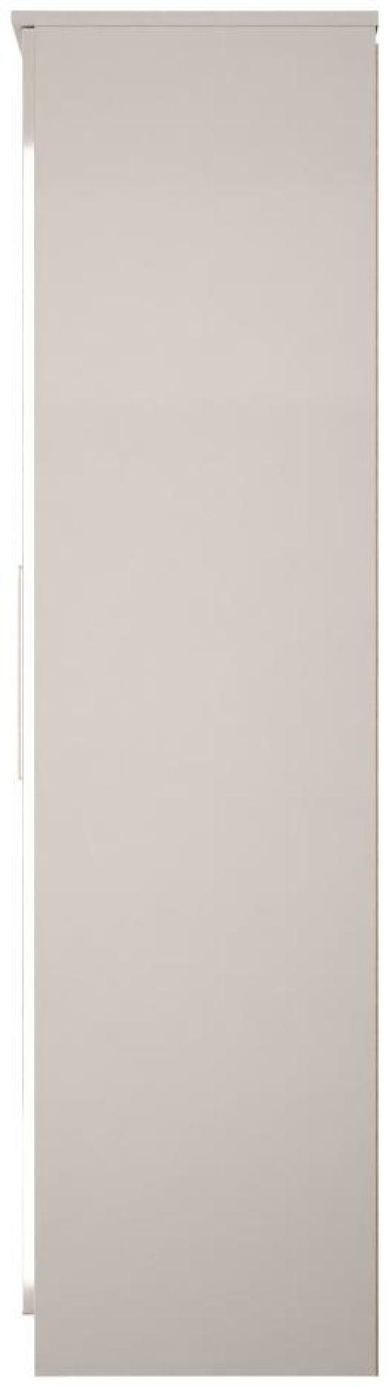 Paris Cashmere Gloss 2 Door Plain Tall Wardrobe