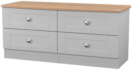 Sussex Grey and Oak Effect Bed Box
