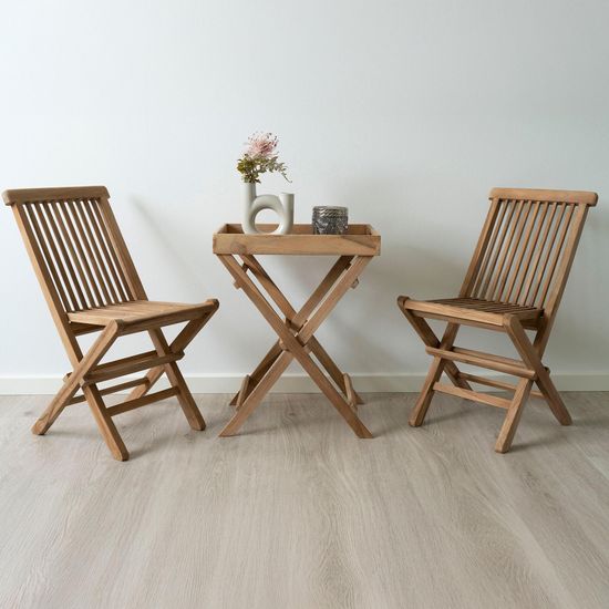 Ronda Teak Wood Small Tray Table