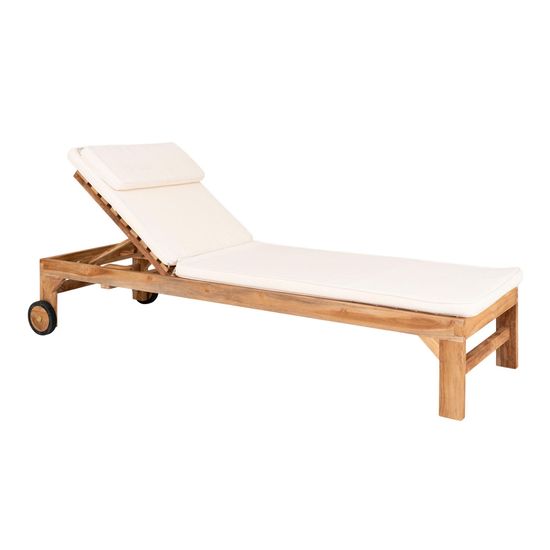 Andorra White Sunlounger Cushion