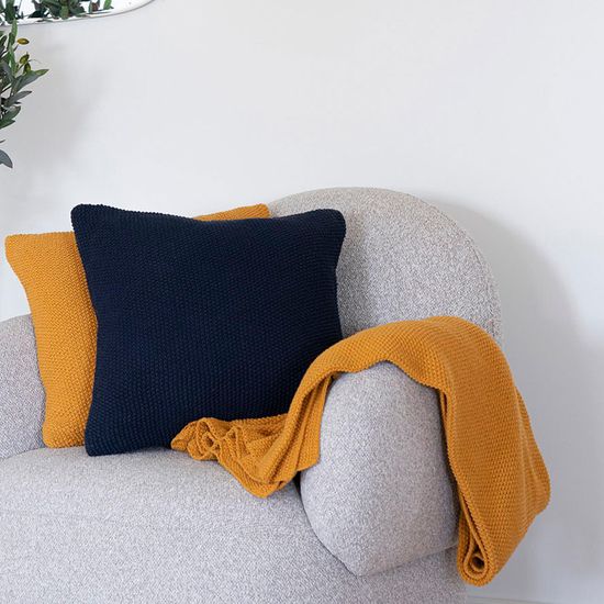 Santos Ochre Fabric Cushion